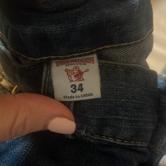 True Religion Geno Flap Big T Men's 34x32 Relaxed Slim Jeans - Picture 3 of 7